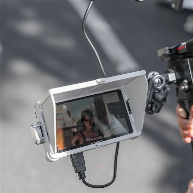 VILTROX DC-V1 Camera Field Monitor 5.5 Inch Touchscreen 400 Nits Wide Angle 3D LUT Waveform DSLR Camera Monitor