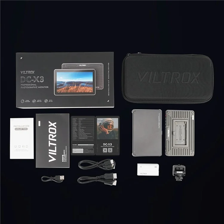 VILTROX DC-X3 DSLR-Kamera 6-Zoll-IPS-Touchscreen-Monitor 1920x1080 Full-HD 2000 Nits 3D-LUT-Display