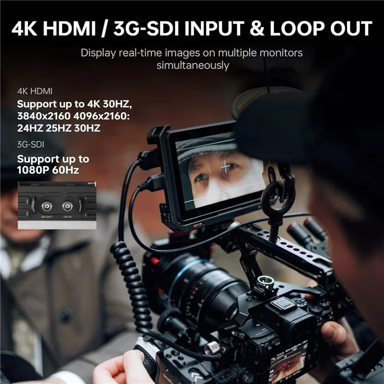 VILTROX DC-X3 DSLR-Kamera 6-Zoll-IPS-Touchscreen-Monitor 1920x1080 Full-HD 2000 Nits 3D-LUT-Display