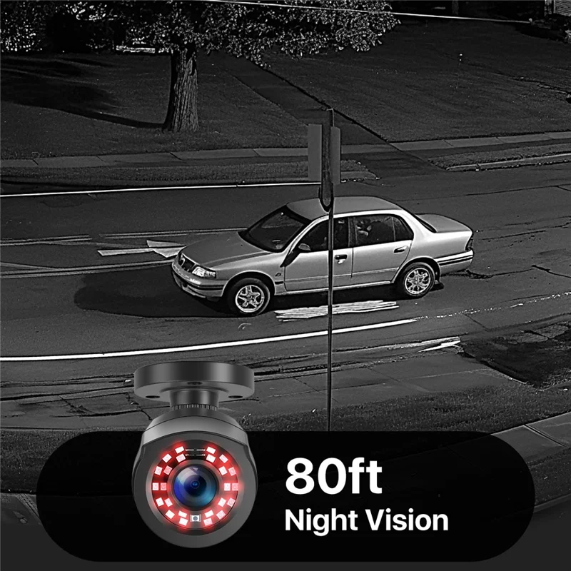 ZOSI 13K Lite 16CH Security Camera System with 2TB HDD H.265+ 5MP 16x 1080P Surveillance CCTV Camera - White  /  EU Plug