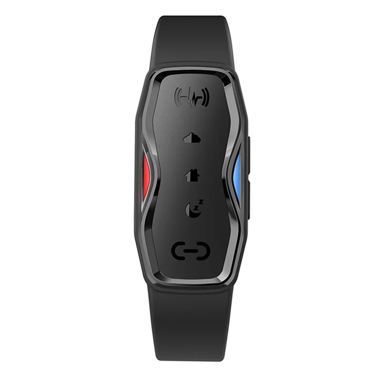 DIROSE F1 Chemical Free Ultrasonic Mosquito Repellent Bracelet Wearable Insect Repeller Wristband - Black