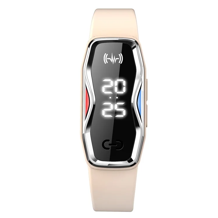 DIROSE F1 Pro Rechargeable Electronic Wristband Ultrasonic Mosquito Repellent Bracelet with Battery Display - White