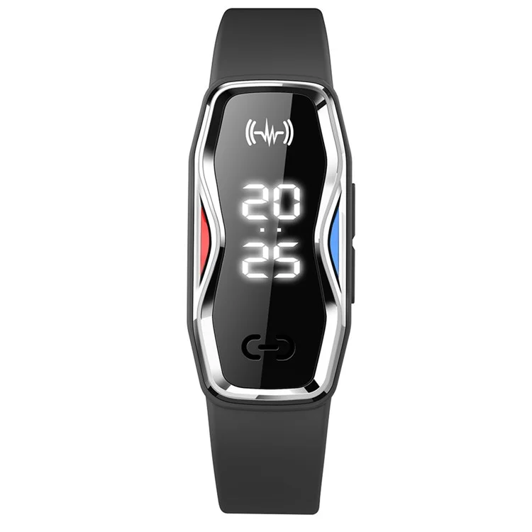DIROSE F1 Max Ultrasonic Mosquito Repellent Bracelet Step Counter Electronic Smart Wristband - Black