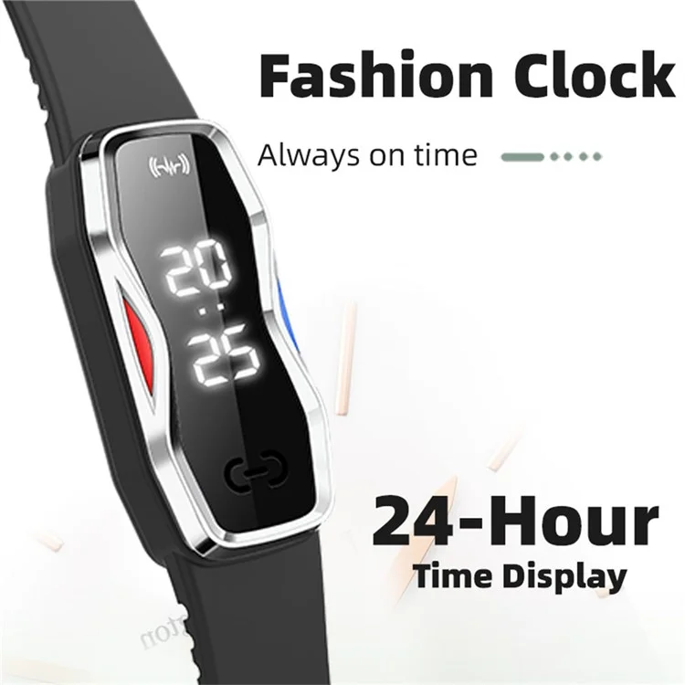 DIROSE F1 Max Ultrasonic Mosquito Repellent Bracelet Step Counter Electronic Smart Wristband - Black
