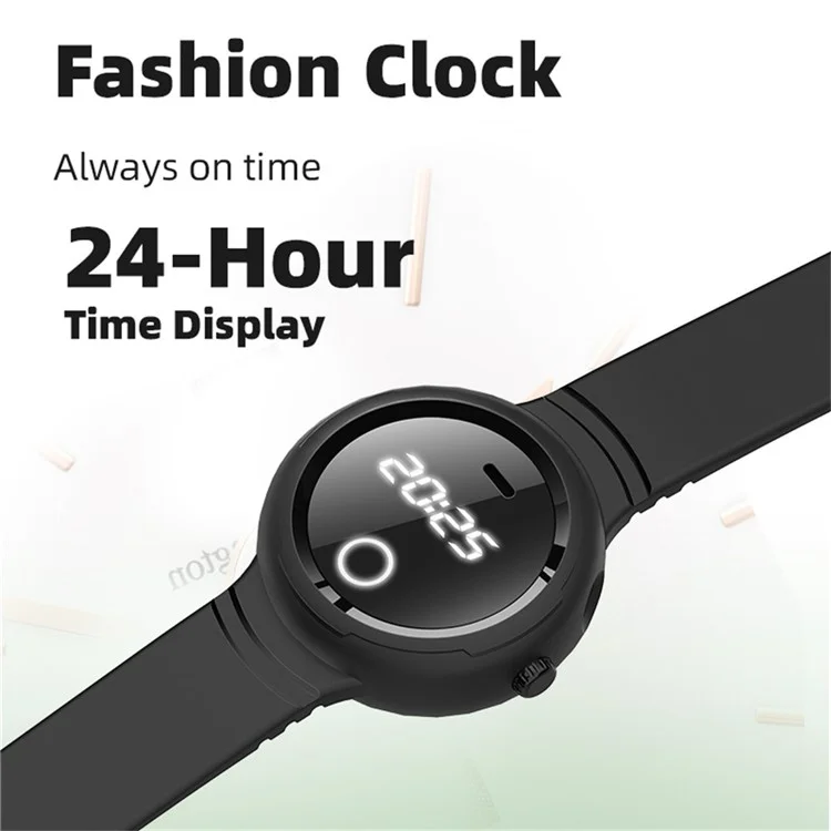 DIROSE F2 Touch Screen Electronic Smart Wristband Ultrasonic Mosquito Repellent Bracelet with Flashlight - Sky Blue