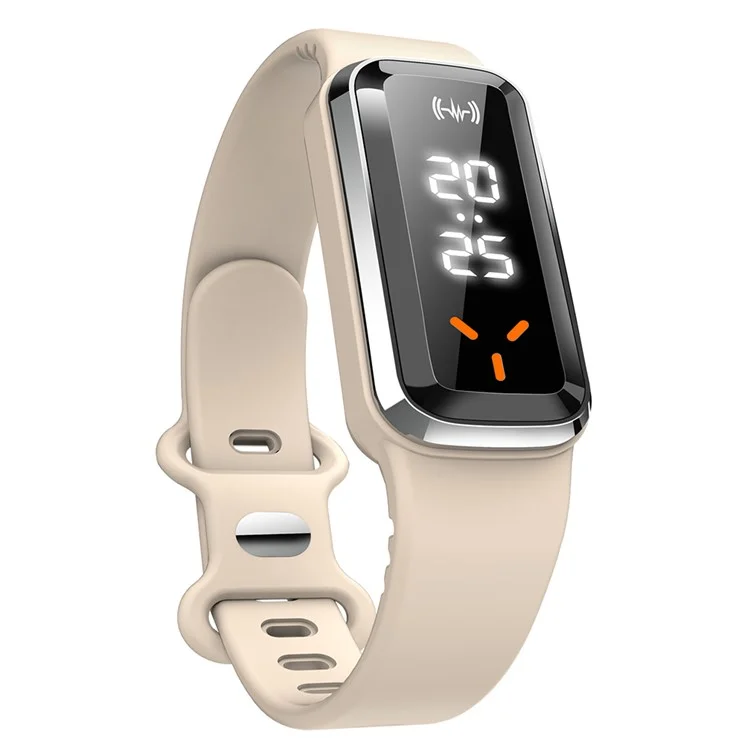 DIROSE F3 Pro Ultrasonic Mosquito Repellent Bracelet Sports Electronic Smart Wristband with Battery Display - White