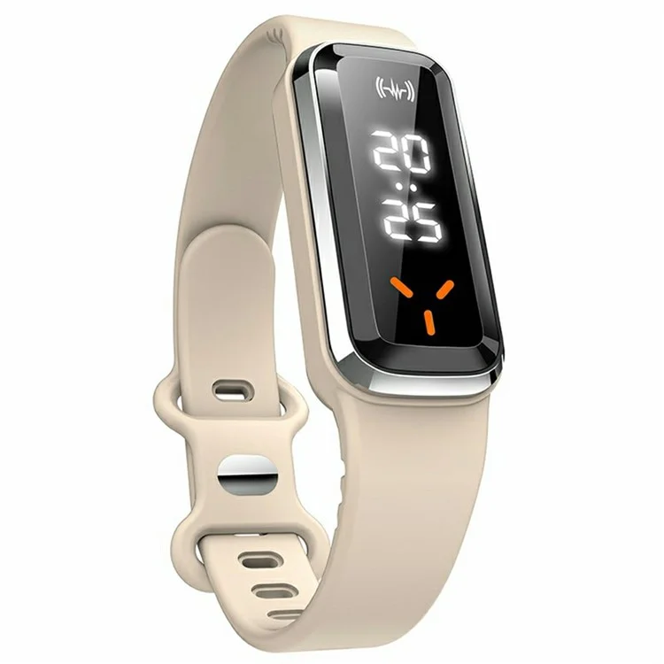 DIROSE F3 Max Wearable Ultrasonic Mosquito Repellent Bracelet Step Counter Sports Electronic Watch - White