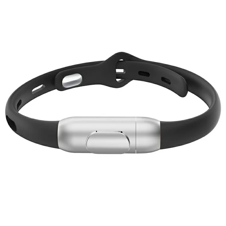 DIROSE F5 Essential Oil Mosquito Repellent Bracelet Insect Protection Silicone Wristband - Black
