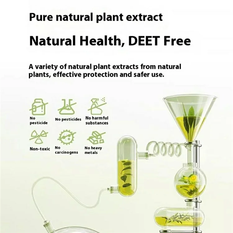 DIROSE K6 Pulsera Repelente de Mosquitos con Aceites Esenciales para Protección contra Insectos y Aromaterapia - Beige
