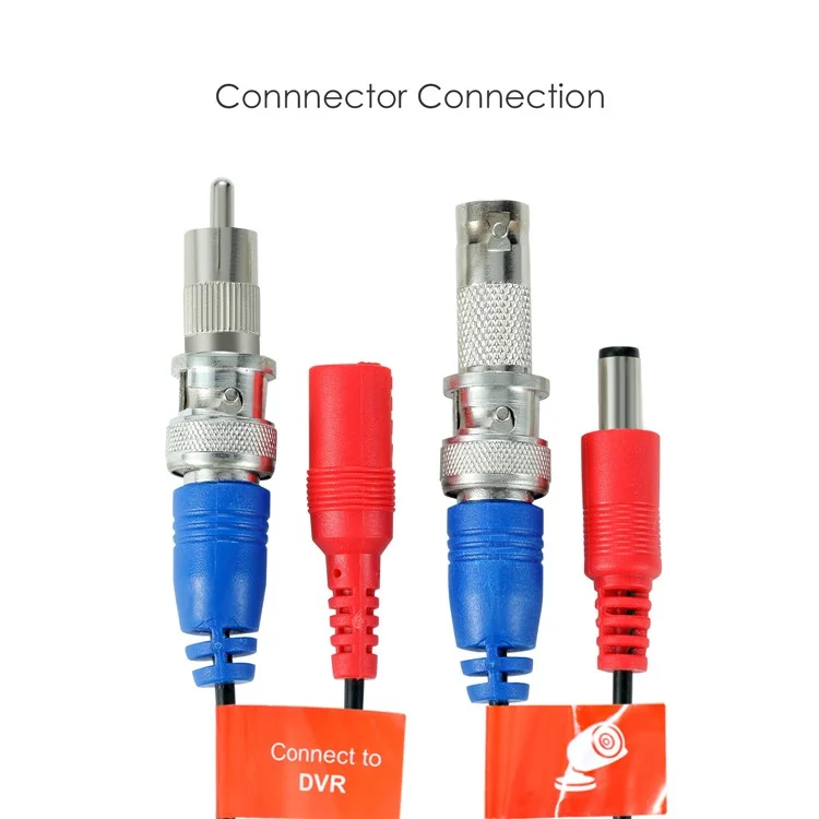 ZOSI 100 Feet 2 in 1 Video Power Cable BNC Extension Cord for Security Camera Systems