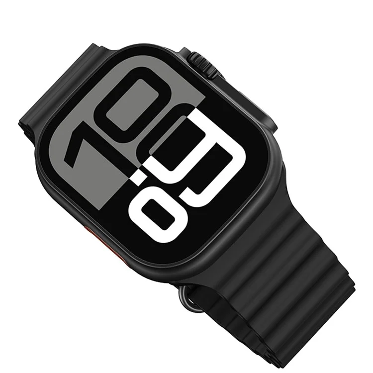 USAMS AT03 2.01 inch Smart Watch Bluetooth-Compatible Sports Tracking Voice Assistant Wristwatch for Android iOS