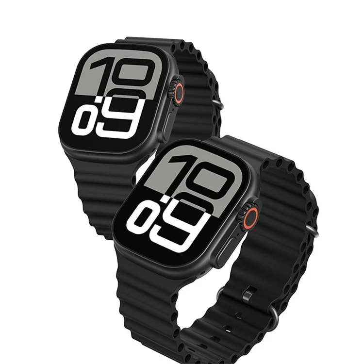 USAMS AT03 2.01 inch Smart Watch Bluetooth-Compatible Sports Tracking Voice Assistant Wristwatch for Android iOS