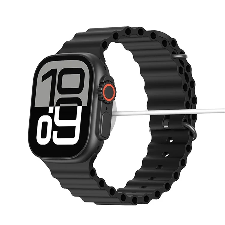 USAMS AT03 2.01 inch Smart Watch Bluetooth-Compatible Sports Tracking Voice Assistant Wristwatch for Android iOS