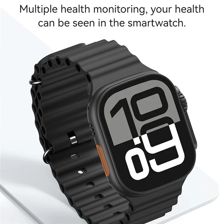 USAMS AT03 2.01 inch Smart Watch Bluetooth-Compatible Sports Tracking Voice Assistant Wristwatch for Android iOS