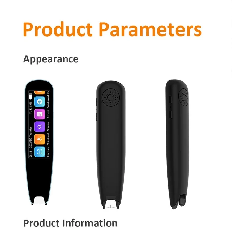 S6PRO Penna di Traduzione con Memoria 1+8GB, Schermo Largo 2,99 Pollici, WiFi, per Viaggio, Affari ed Educazione