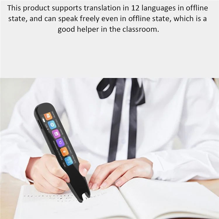S6PRO Penna di Traduzione con Memoria 1+8GB, Schermo Largo 2,99 Pollici, WiFi, per Viaggio, Affari ed Educazione