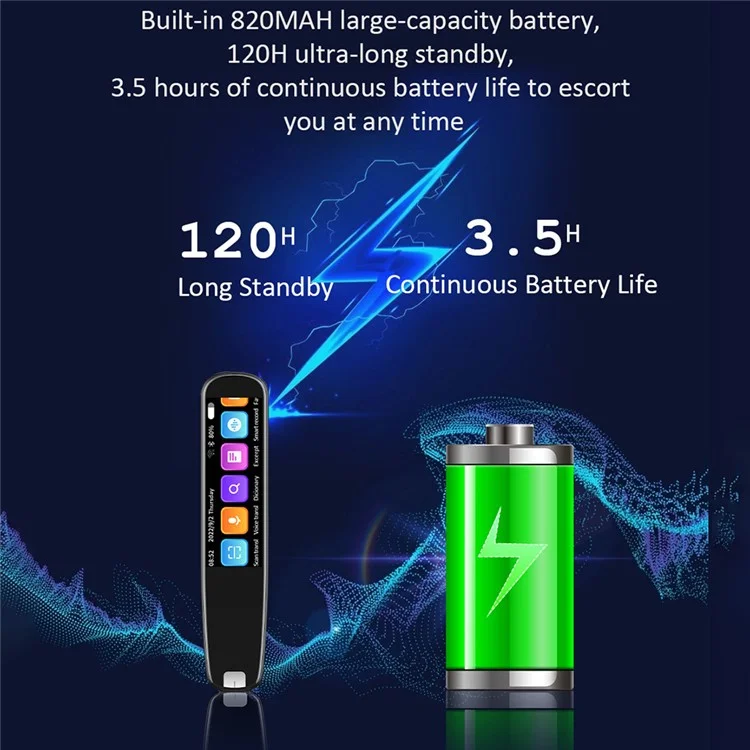 S6PRO Penna di Traduzione con Memoria 1+8GB, Schermo Largo 2,99 Pollici, WiFi, per Viaggio, Affari ed Educazione