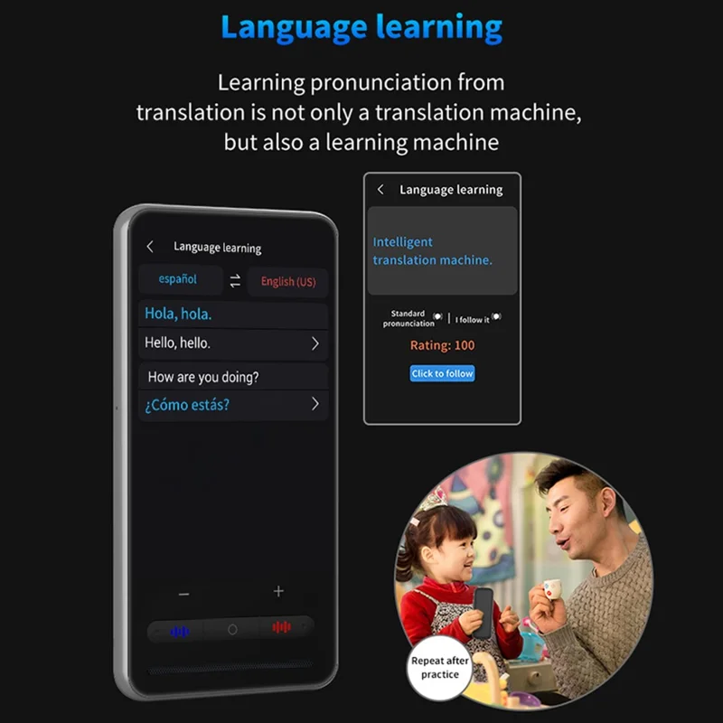 S20PRO Traduttore AI per Lingue 138 Lingue Schermo da 4 Pollici Traduzione Foto Offline Macchina di Interpretazione in Tempo Reale