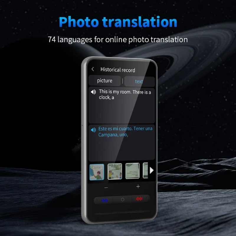 S20PRO Traduttore AI per Lingue 138 Lingue Schermo da 4 Pollici Traduzione Foto Offline Macchina di Interpretazione in Tempo Reale