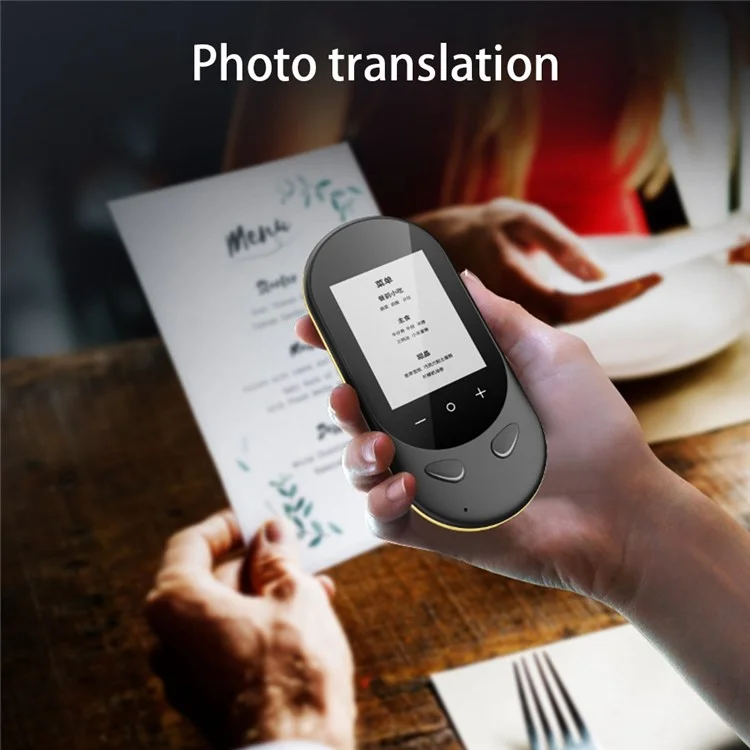 Vormor T8S 4G Fuera de Línea Instant ia Voice Translator Touch+botón Controlado USB Recargable 106 Idiomas Dispositivo de Traducción Con Pantalla HD de 2.4 Pulgadas - Blanco