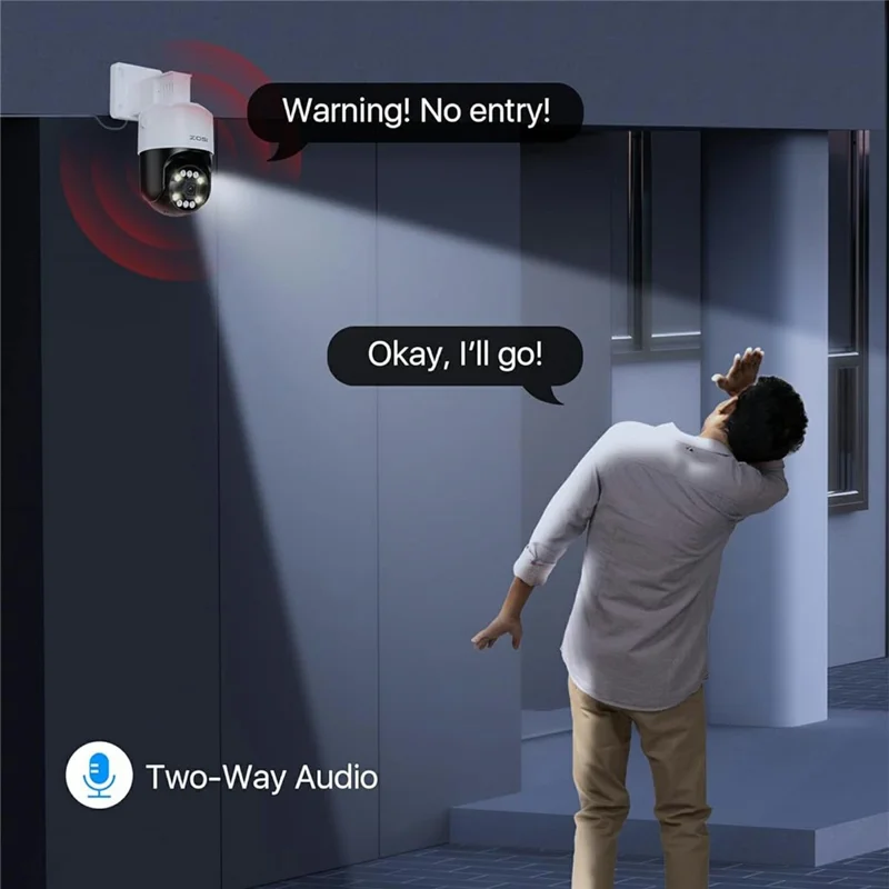 ZOSI 20Pcs Auto Human Tracking Face Vehicle Detection 8MP PoE Security Cameras + 32CH 4K NVR with 8TB HDD - US Plug