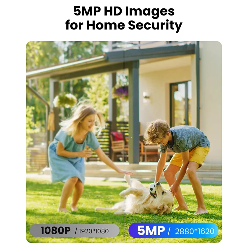 ZOSI C296 8 Stück 5MP 3K Outdoor Kameras mit Auto-Tracking, Zweiwege-Audio und PoE, 16-Kanal 8MP NVR mit 4TB Festplatte - US-Stecker