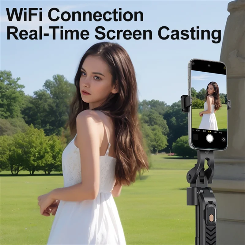 T3 Magnetic Selfie Monitor Screen for Smartphones 2.01 inch Wireless Display Rear Camera Screen Mirroring - White