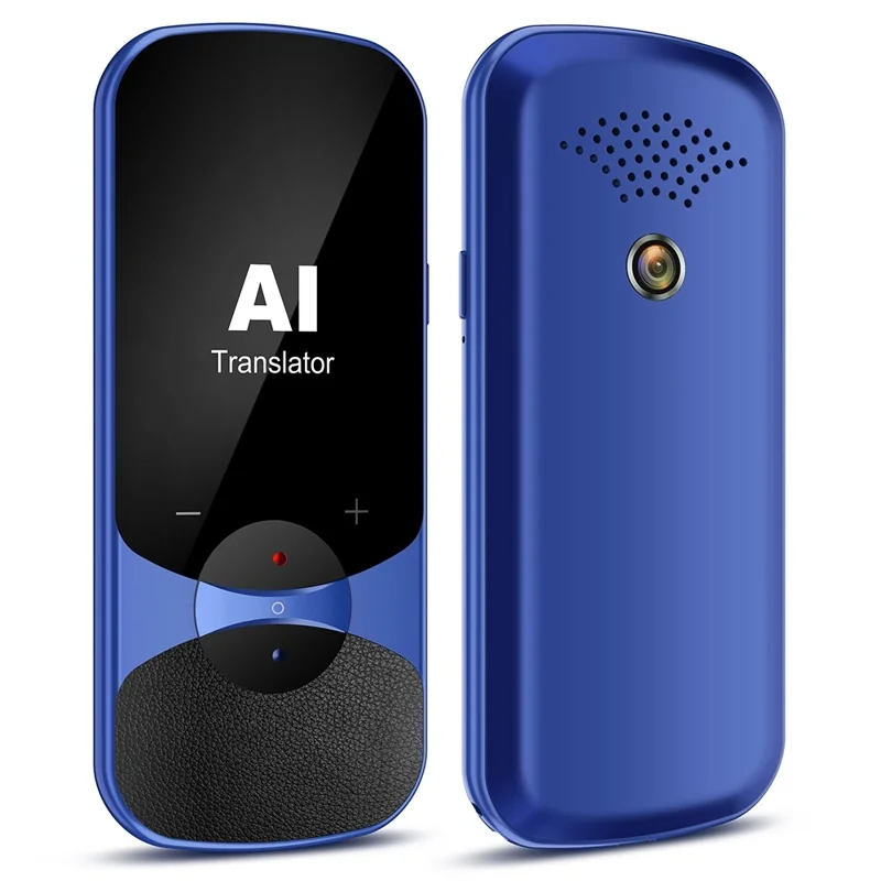 VORMOR T11 Smart-Übersetzer 2,4-Zoll-HD-Touchscreen 4G tragbarer Übersetzer, der Aufnahme/Foto/Offline-Übersetzung unterstützt, Handübersetzer für das Erlernen von Sprachen - Blau