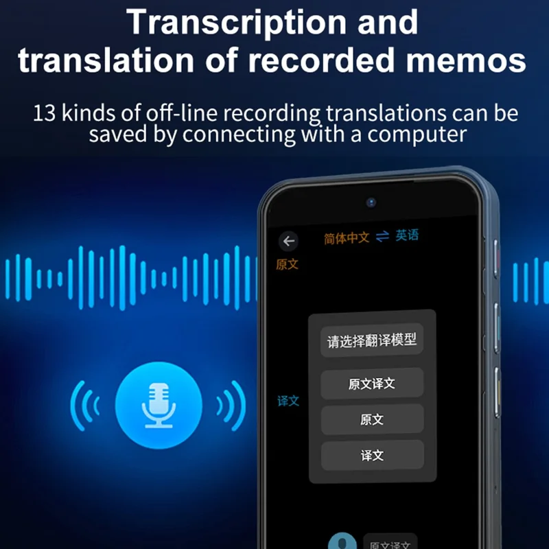 Z9 4.5 inch IPS Full View 4G Translator 13MP Auto Zoom Multilingual Device with Simultaneous  /  Offline  /  Photo  /  Recording Translation