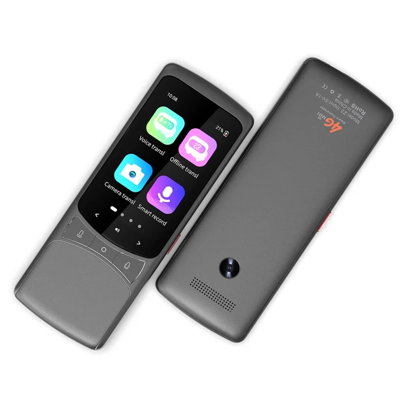Z3 4G Flersproget Oversættelsesenhed Bærbar Fototranslationsmaskine Øjeblikkelig Sprogoversætter - Grå