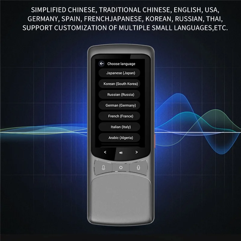 Z3 4G Flersproget Oversættelsesenhed Bærbar Fototranslationsmaskine Øjeblikkelig Sprogoversætter - Grå