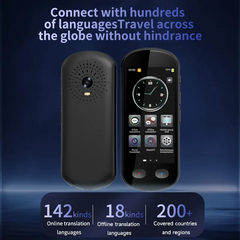 F20 Intelligent Multilingual Translator Device Real-Time Translation Device Offline Mode Supported for Travel Business Meetings