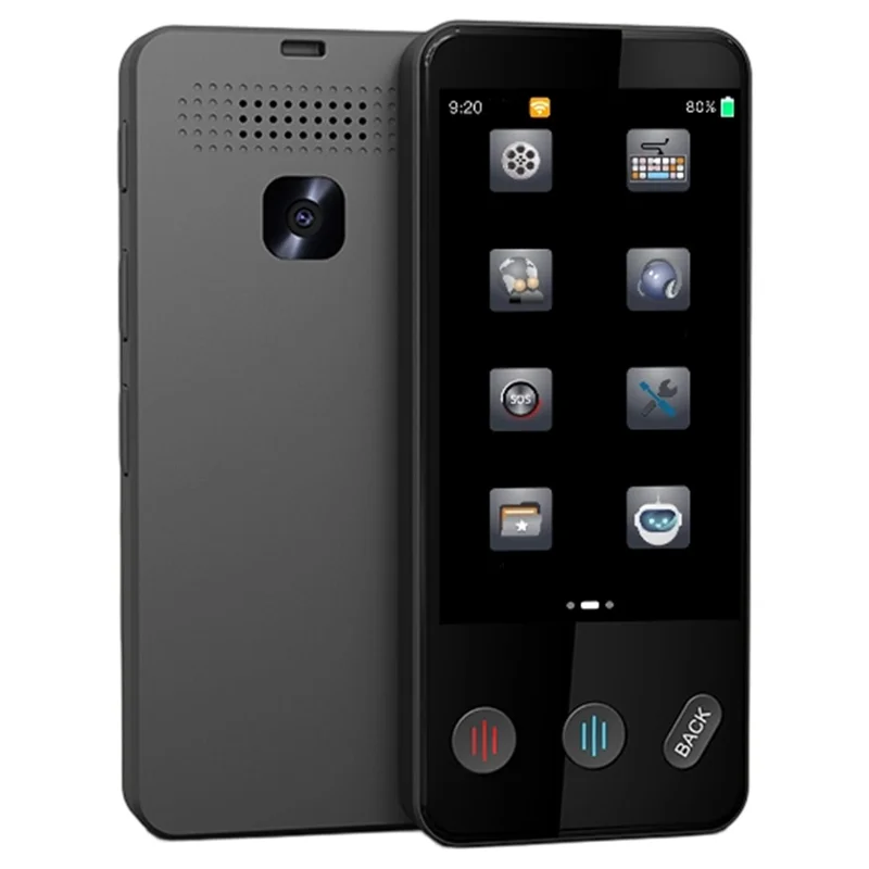 F13 Intelligent Voice Translator Offline Real-Time Translation Device for Travel Oral Language Learning - Black