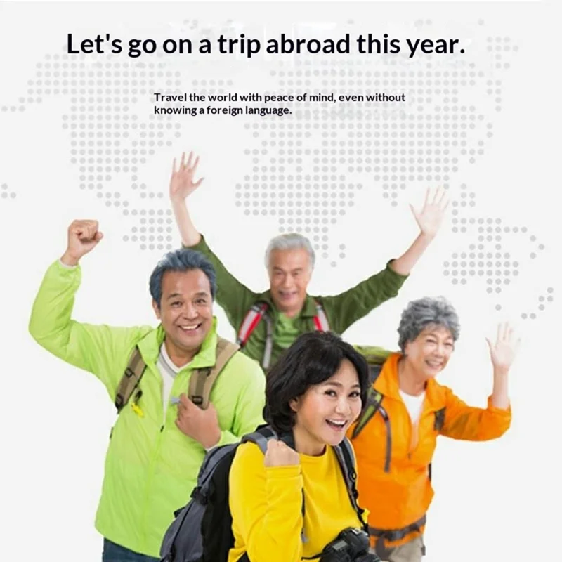 جهاز الترجمة الصوتية الذكية F12 جهاز ترجمة متعدد اللغات في الوقت الفعلي مع وظائف التسجيل والترجمة من الصور - أسود