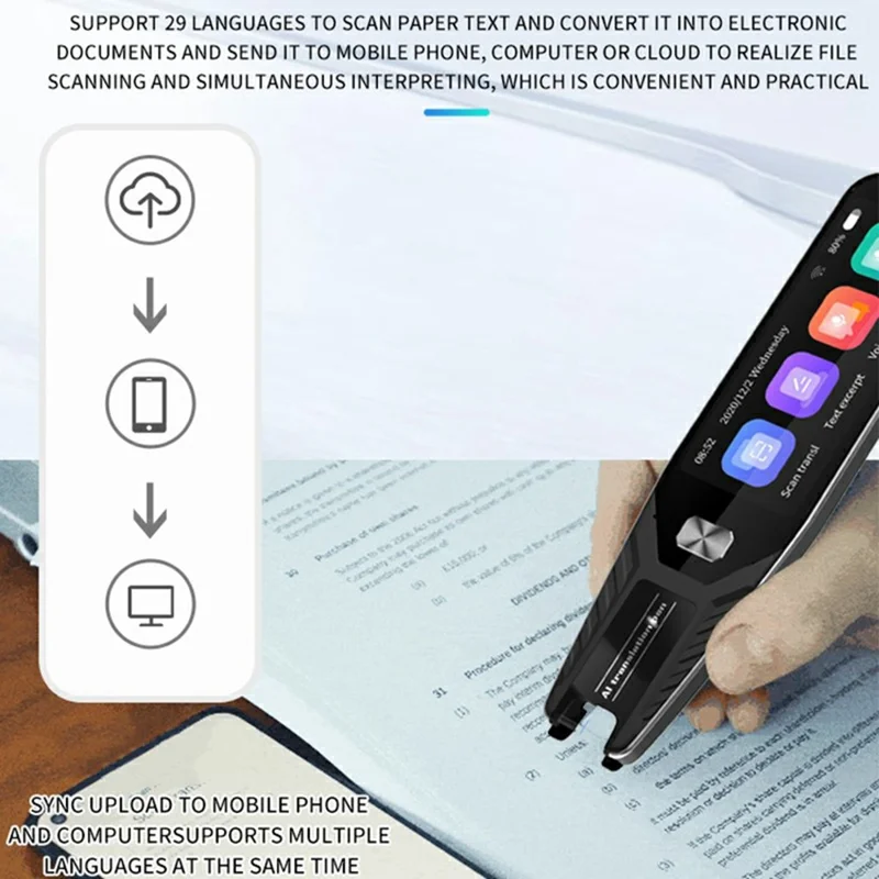 S8HT 1GB+16G 4 inch Beeldscherm Taalscan Vertaalkrul Arabisch Vietnamees Vertaalapparaat, Internationale Versie