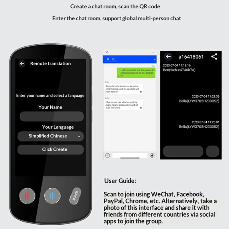 P60 Simultaneous Interpretation Translator Real-Time Precision Translation Device Supports Offline