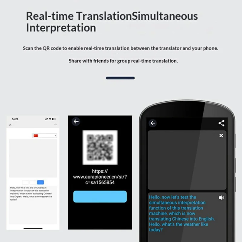 P60 Simultaneous Interpretation Translator Real-Time Precision Translation Device Supports Offline