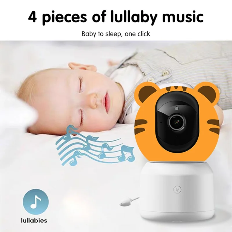 C7-A 4.5 Inch IPS Screen WiFi Baby Monitor Cry Detection Two Way Audio Night Vision Nanny Cam Built-in Lullabies