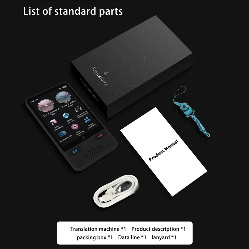 S85 Portable Language Translator 138 Languages Voice Offline Recording Translation Device
