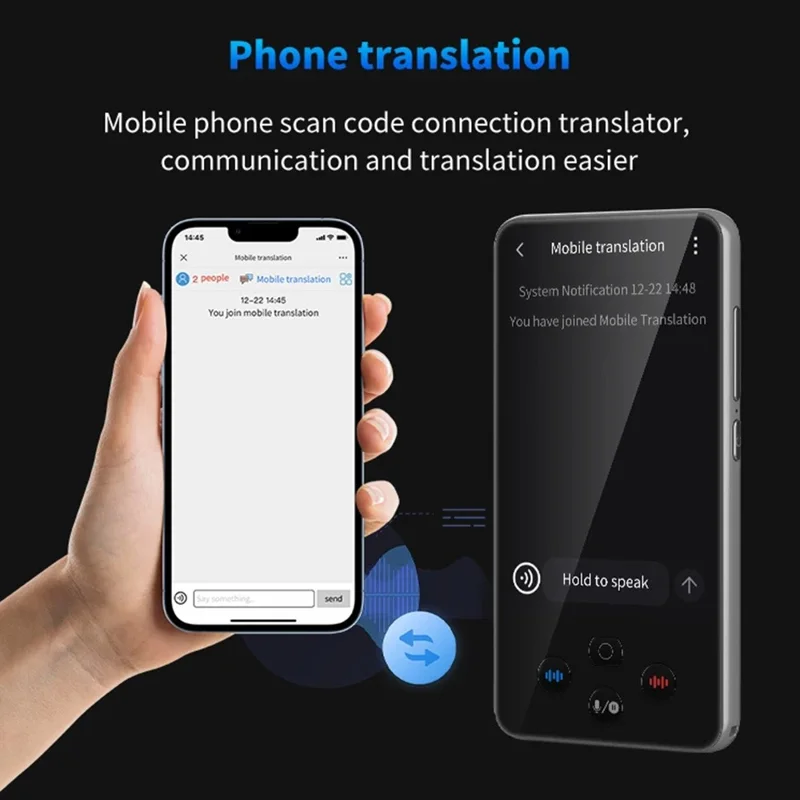 S85-Pro Language Translator 4 Inch 138 Languages Voice Video Recording Offline Translation Device for Travel Business Learning