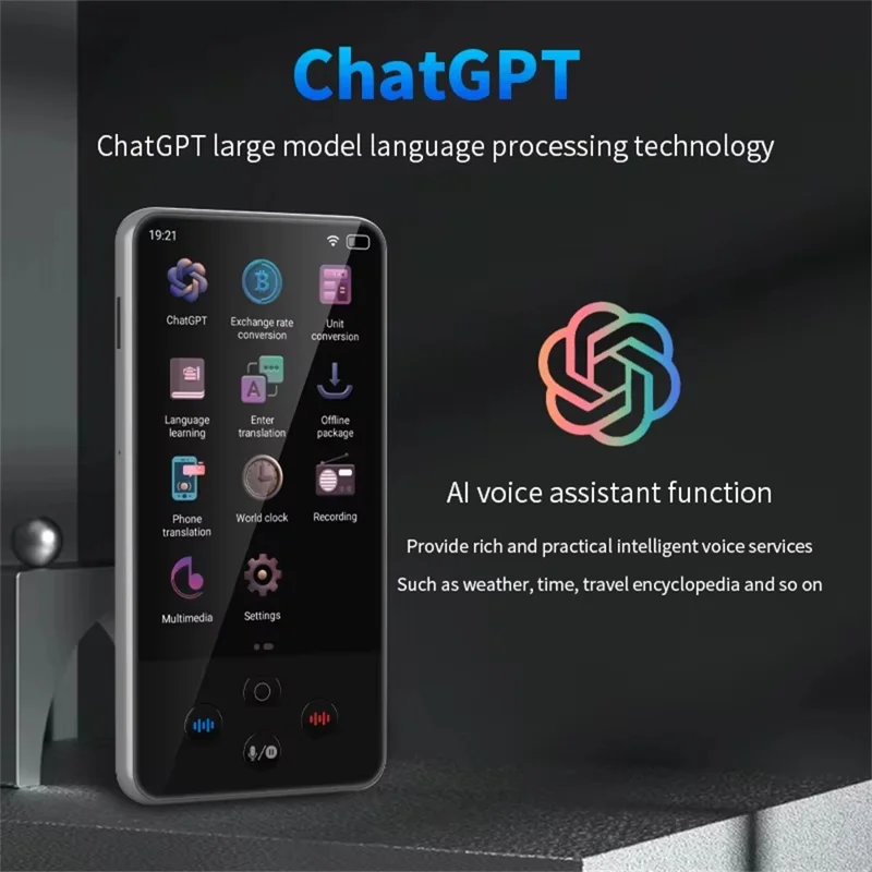 S85-Pro Language Translator 4 Inch 138 Languages Voice Video Recording Offline Translation Device for Travel Business Learning