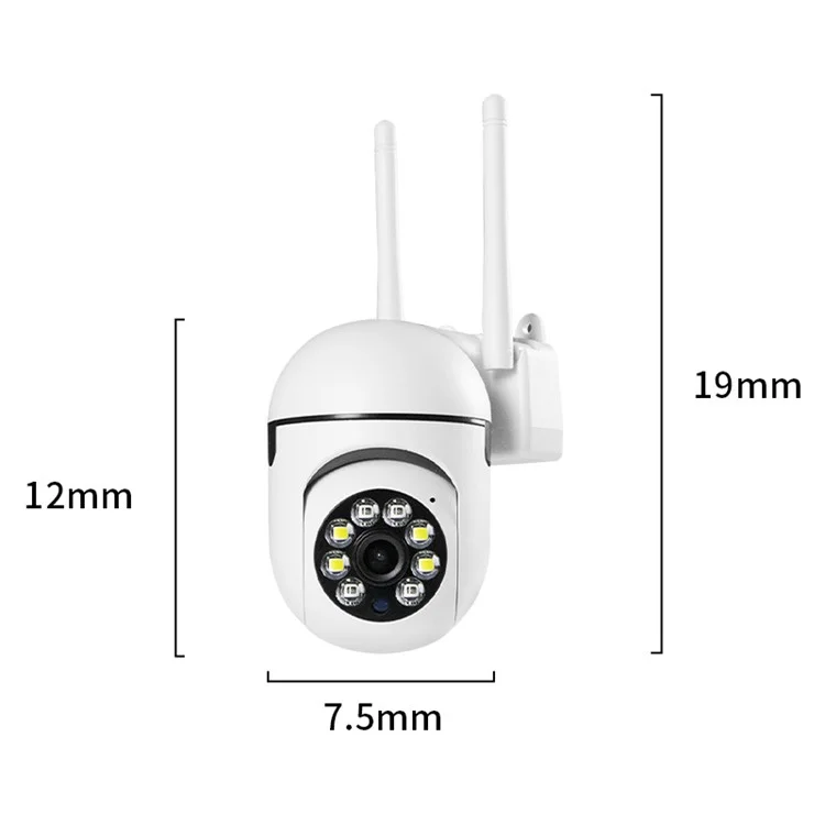 XY-31SZ 2.4G Caméra sans fil Caméra de sécurité à domicile avec vision nocturne HD 360 degrés Caméra de surveillance panoramique avec connexion mobile - Prise EU