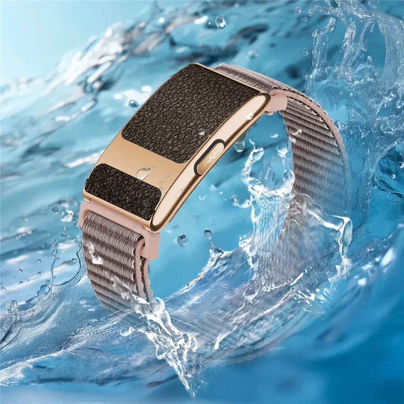TK35 Pro Screenless Smart Band ECG Heart Rate SpO2 Body Temp Health Tracker IP68 Waterproof - Gold