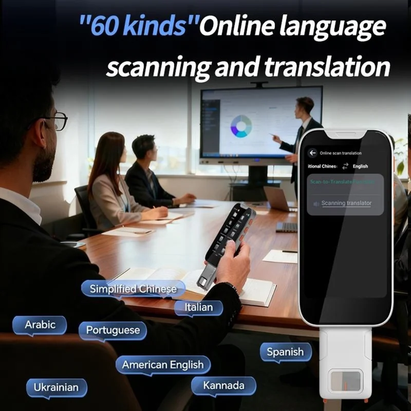 F17 AI Scan Translator Pen 143 Languages Online for Travel Business Voice Translation Device - White