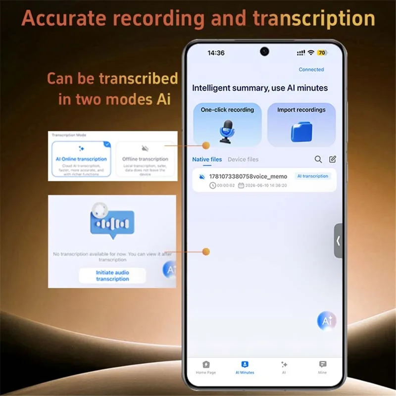 T15 AI Translator 147 Languages Online Translation Smart Transcription Mind Map for Video Call