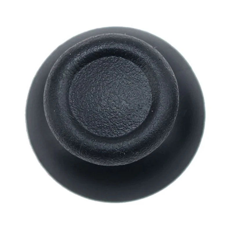 2Pcs For Sony PlayStation 4 Joystick Cap Thumbstick Replacement Anti-Slip Textured Gaming Controller Repair Accessory - Black