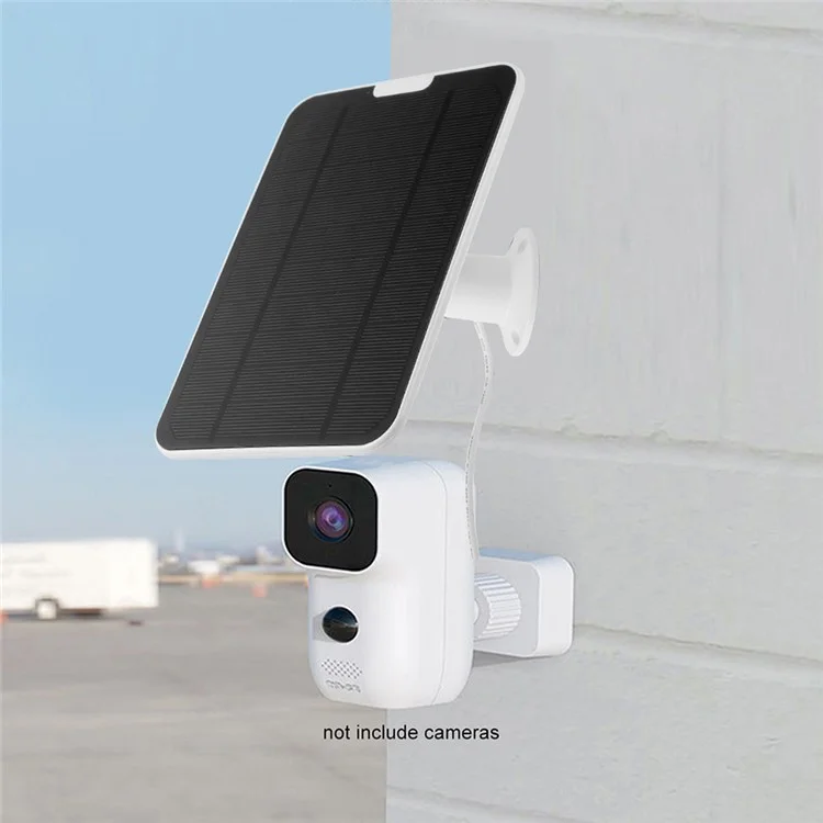 4W USB Solar Panel for Security Camera, Waterproof Solar Charger for Camera with 360-Degree Adjustable Mounting