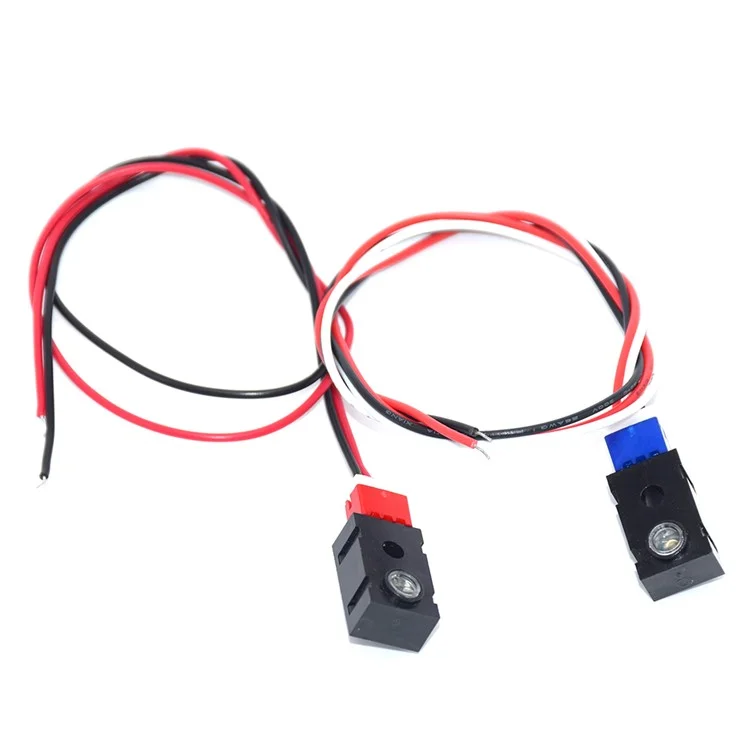 2Pcs Infrared Beam Sensor Detector Alarm Photocell Photoelectric Switch DC 12-24V Light Control Switch Detect Distance 2m - Normal Close