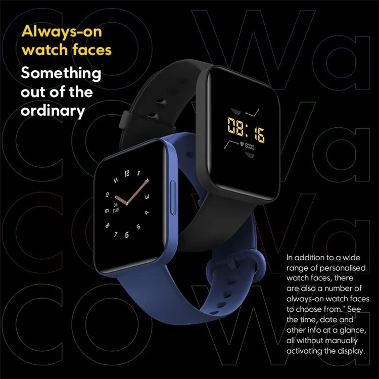 POCO Watch Global EU Version 1.6" AMOLED Smart Watch 5ATM Waterproof Multi Sports Mode Fitness Watch - Black