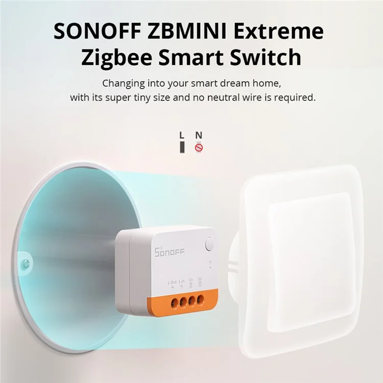 SONOFF ZBMINI2 Extreme Zigbee Smart Switch (Не требуется нулевого провода) Умный домашний мини-выключатель Smart Life